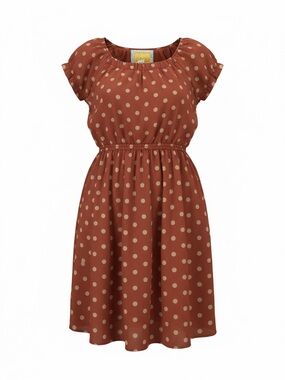 Bella Bird Polka Dot Fit & Flare Dress with Pockets - Anthro Style